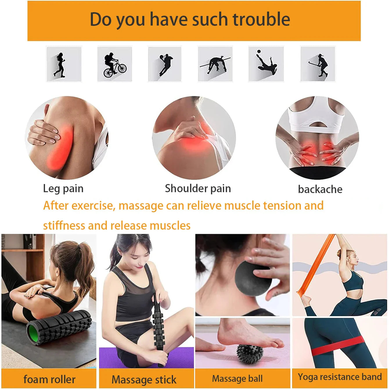 6-in-1 Yoga Training Set Foam Roller-2